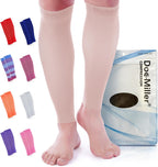 Doc Miller Compression Calf Sleeve for Men & Women – 20-30mmHg Graduated Support for Running, Shin Splints, Calf Strain – Knee High, Small to 6XL Plus Size