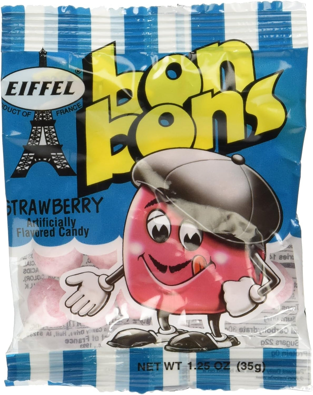 Eiffel Bon Bons 1.25 Ounce 12 Count (Strawberry)