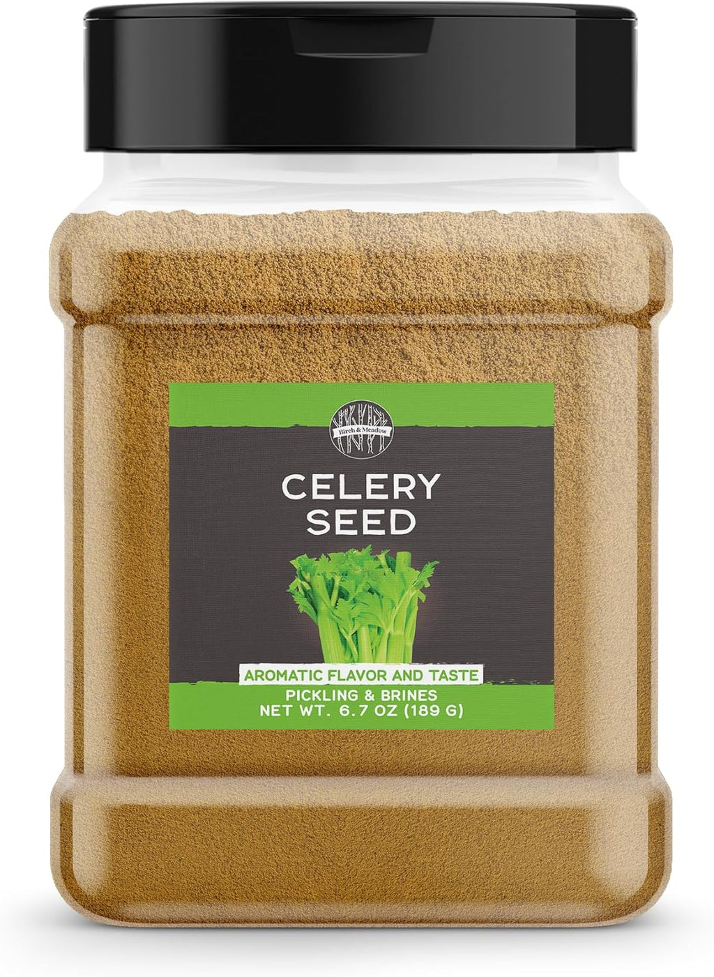 Birch & Meadow Ground Celery Seed, 6.7 oz, Aromatic Flavor, Brine Seasoning & Pickling Spices