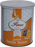 Honey Attiki Fino Wildflowers and Trees 1000g can Greek Forest Honey Rich Aromatic Honey