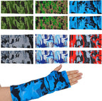 Boao 12 Pcs Arm Cast Cover Protector Short Long Camo Arm Sling Sleeve Decorations Removable Washable Wrist Elbow Protection