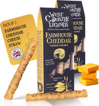 West Country Legends Cheese Straws 100g – Traditional Cheddar Cheese Straws Cheddar Southern Style Snack – Oven Baked Breadsticks Made with Butter Puff Pastry – Savory Bread Sticks Snacks Gourmet Bakery Treat – Pack of 2