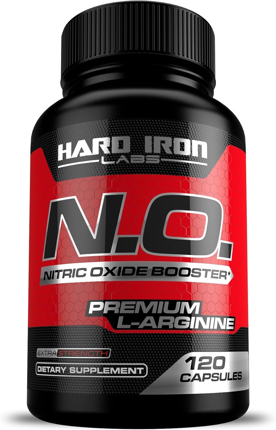 N.O. Nitric Oxide Booster with L-Arginine, L-Citrulline, Beta Alanine, AAKG - Non-GMO, Gluten-Free, Vegan - Pre-Workout Supplement for Muscle Growth, Stamina, Energy, Pumps, Vascularity - 120 Capsules