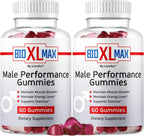 (2 Pack) Bio XL Max Gummies - Official Bio XL Max Natural Support Maximum Energy Advanced Formula Gummys, BioXLMax Premium Advanced Formula for Overall Health & Wellness, 120 Gummies for 2 Months