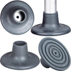 4 PCS Replacement Feet Caps for Bedside Commode Seat, 1-1/8" I.D Rubber Feet Pads Universal Fit Shower Chair, Bath Bench Legs, Toilet Seat Leg Tips Large Suction Cup Feet for Commode Chair