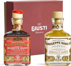 Giusti Balsamic Vinegar of Modena Gift Set, Gran Deposito Aceto Balsamico and Italian White Condiment with Box – 2 x 8.45 fl oz (2 x 250 ml)