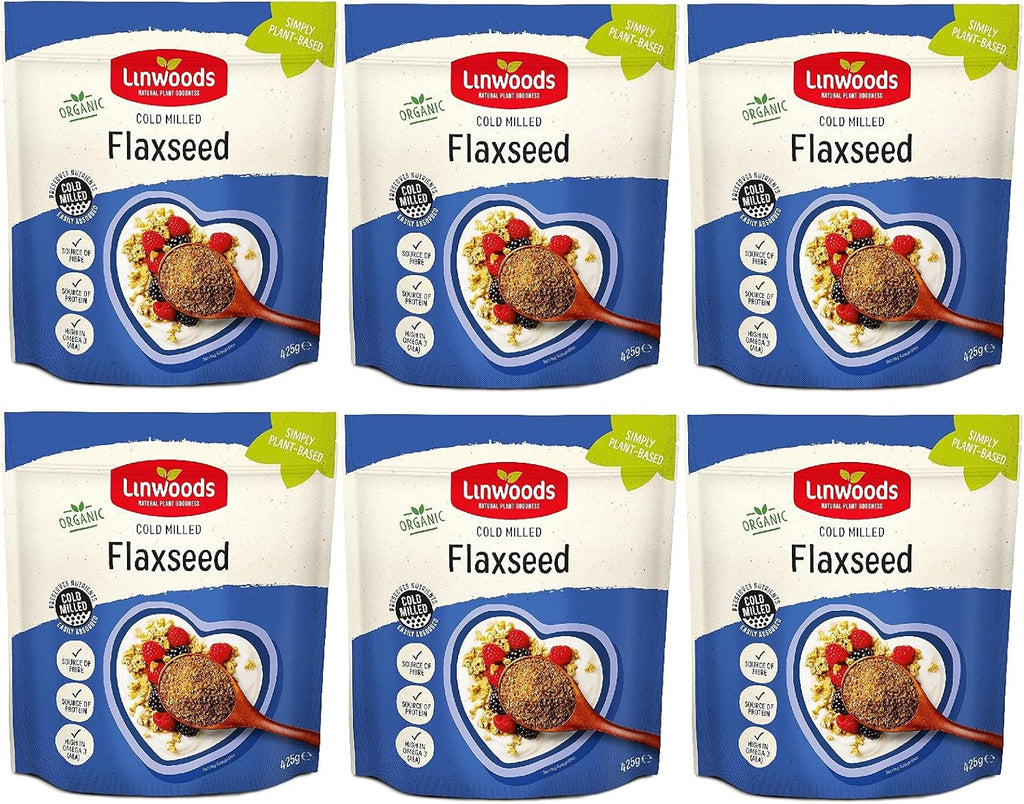 Linwoods Organic Milled Flaxseed (425g) - Pack of 6