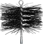 Stanbroil 8 Inch Round Poly Chimney Cleaning Brush with 1/4" NPT Fitting for Insulated Chimneys, Stainless Steel or Metal Stove Pipes- Works with Most Chimney Rod Sets
