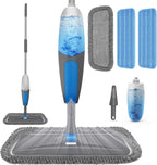 BPAWA Spray Mops for Floor Cleaning - Microfiber Wet Dry Dust Mop for Hardwood Laminate Wood Tile Vinyl Floors with 3 Washable Pads fit for Swiffer PowerMop