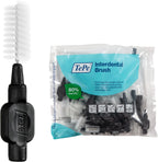 TePe Interdental Brush Original, Soft Dental Brush for Teeth Cleaning, Pack of 25, 1.5 mm, Extra-Large Gaps, Black, Size 8