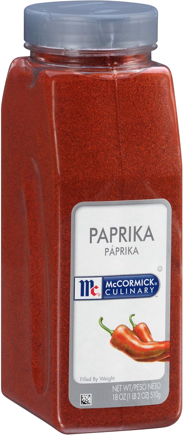 McCormick Culinary Paprika, 18 oz - One 18 Ounce Container of Sweet Paprika Seasoning, Perfect with Chicken, Pork, Beef Marinades and Dressings