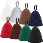 8 Pcs Sauna Hat for Men & Women, Wool Sauna Hat Vaporarium Cap, Wool Felt Cap Russian Hats for Bath House Accessories