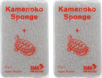 Kamenoko Sponge - Gray - Set of 2 - Kitchen Sponges for Cleaning Dishes and Pans - Odor-Resistant - Made in Japan