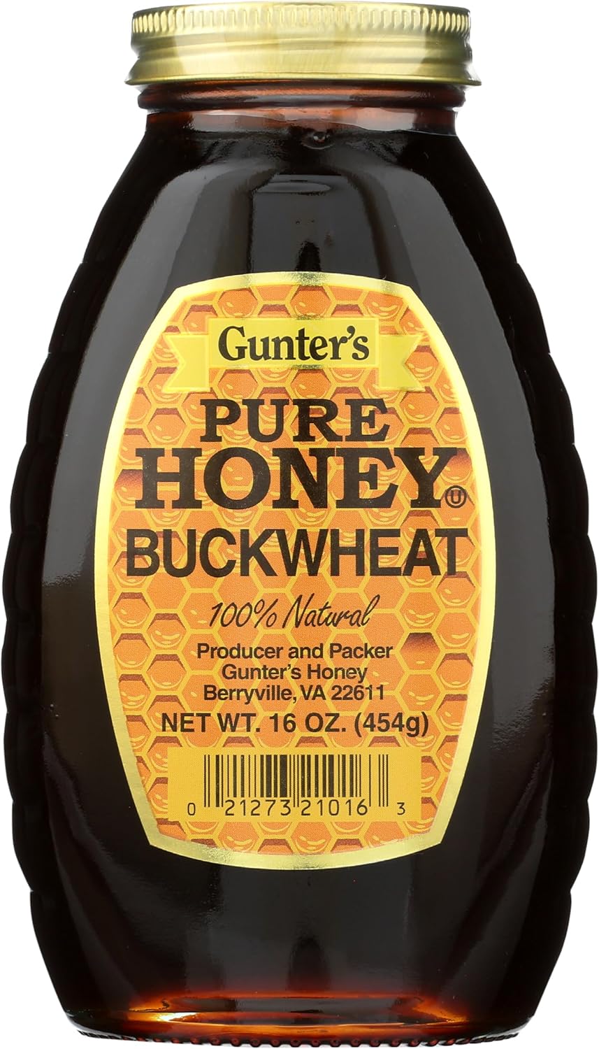 Gunter's Pure Buckwheat Honey, Buckwheat, 16 Ounce