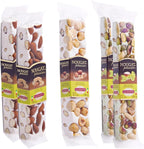 Quaranta Italian Nougat Traditional 5 Pack – Soft Torrone Bars – 2 Pistachio, 2 Almond, 1 Hazelnut – Handcrafted in Italy – Gluten-Free, GMO-Free, Palm Oil-Free – Authentic Italian Candy – 3.5 Oz Each