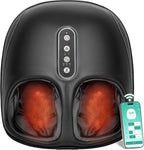 Nekteck Shiatsu Foot Massager Machine with Heat for Plantar Fasciitis, Neuropathy Pain, Remote APP Control, Deep Kneading, Air Compression, Gifts for Mom Her Him, Fits up to 13"