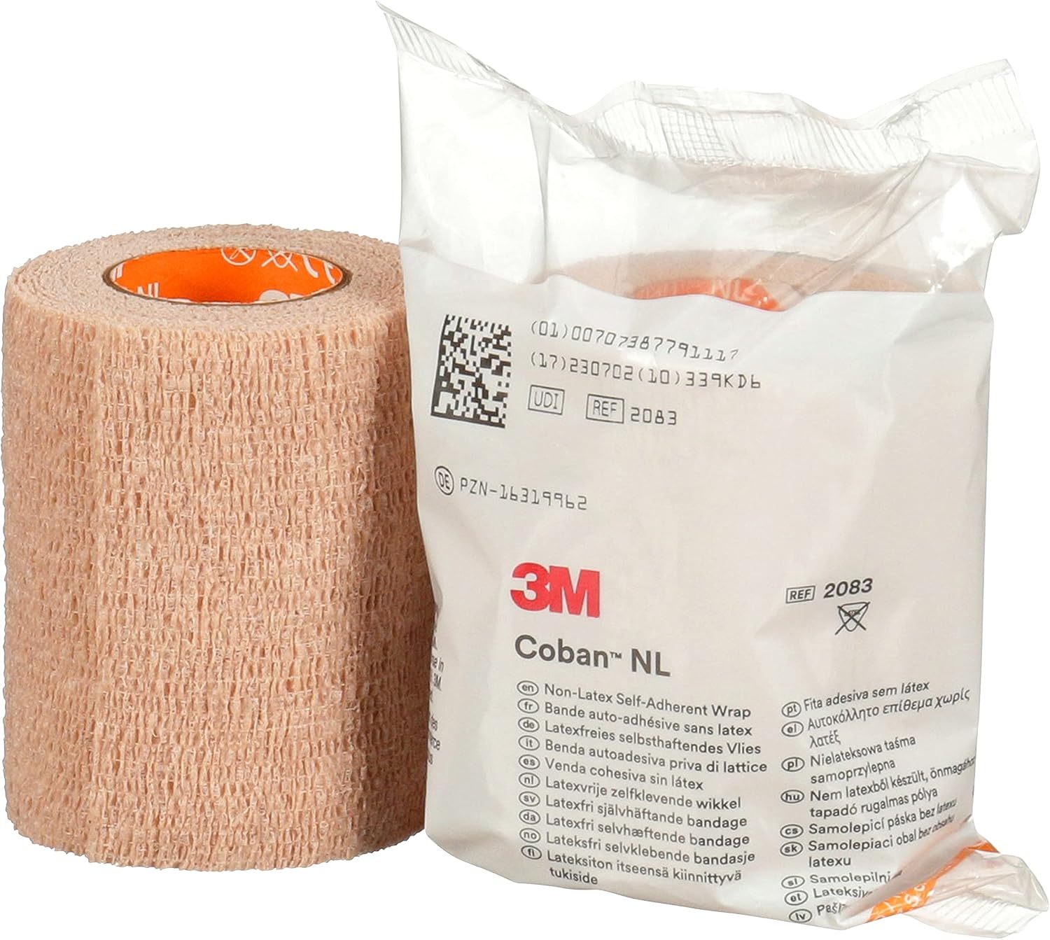 3M™ Coban™ NL Non-Latex Self-Adherent Wrap with Hand Tear, 2083, 3 in x 5 yd, 24 Rolls/Case