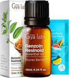 Gya Labs Benzoin Resinoid Essential Oil - 0.34 Fl Oz - for Hair, Skin, Diffuser, Aromatherapy & DIY Candle Making Scent