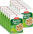 Familia Swiss Muesli Cereal, 0g Added Sugar, Energy-Packed Cereal with Raisins, Hazelnuts and Almonds, 12 Ounce Box (Pack of 12)