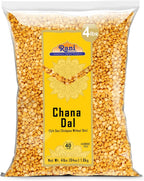 Rani Chana Dal (Split Desi Chickpeas without skin) 64oz (4lbs) 1.81kg Bulk ~ All Natural | Gluten Friendly | NON-GMO | Kosher | Vegan | Indian Origin