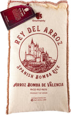 Gourmanity 2.2 lb Spanish Bomba Rice for Paella, Rey del Arroz Authentic Spanish Bomba Rice from Spain