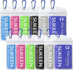 Sukeen 12 Pack Cooling Towels (40"x12") for Neck and Face, Soft Breathable Cooling Neck Wraps, Ice Towel for Hot Weather, Sweat Towel for Yoga, Sports, Golf, Gym, Camping, Running, Fitness, Workout