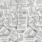 Sukh 100PCS Silica Gel Packets - 2g per Bag Desiccant Beads Packs for Storage, Moisture Absorbers, Anti Humidity, Reusable, for Jewelry, Cameras, Clothes, Books, Iron Tools, Precision Instruments
