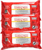 HandyClean Rinse-Free Food Contact Sanitizing Wipes Pouch, Multi Surface Cleaning Supplies for Kitchen and Professional Setting - 1 pack, 71 count