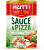 Mutti Pizza Sauce with Basil & Oregano, 14 oz. | 1 Pack | Italy’s #1 Brand of Tomatoes | Fresh Taste for Cooking | Canned Sauce | Vegan Friendly & Gluten Free | No Additives or Preservatives