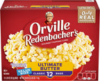 Orville Redenbacher’s Microwave Popcorn Value Size, Ultimate Butter Flavor, 3g Fiber Per Serving, 3.29 oz., 12-Count