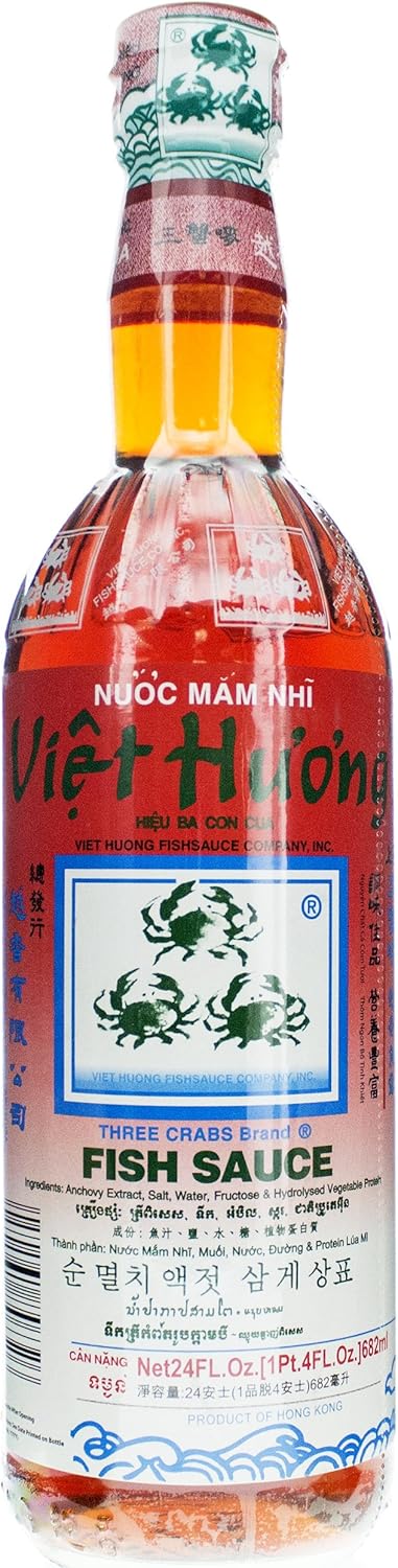 Three Crabs Brand Fish Sauce, 24-Ounce Bottle