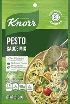 Knorr Sauce Mix Pesto Pasta Sauce For Simple Meals and Sides No Artificial Flavors, No Added MSG 0.5 oz (Pack of 6)