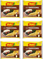 Seasoned Cassava Flour - Farofa de Mandioca Pronta - Yoki - 17.6 oz (500g) - GLUTEN-FREE - (PACK OF 06)