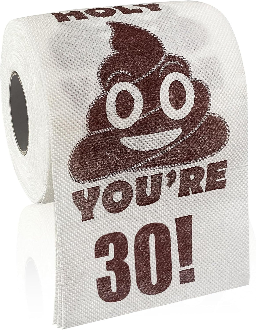 Happy 30th Birthday Gifts, 3-Ply Funny Toilet Paper Roll, Holy Poop You're 30 Printed Toilet Paper Gag Gift, Pranks & Surprises Bathroom Decor for Boys Son and Girls, Cheers to 30 Bday Party Supplies
