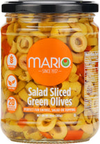Mario Camacho Foods Salad Sliced Spanish Manzanilla Olives, 10 Ounce (Pack of 6)