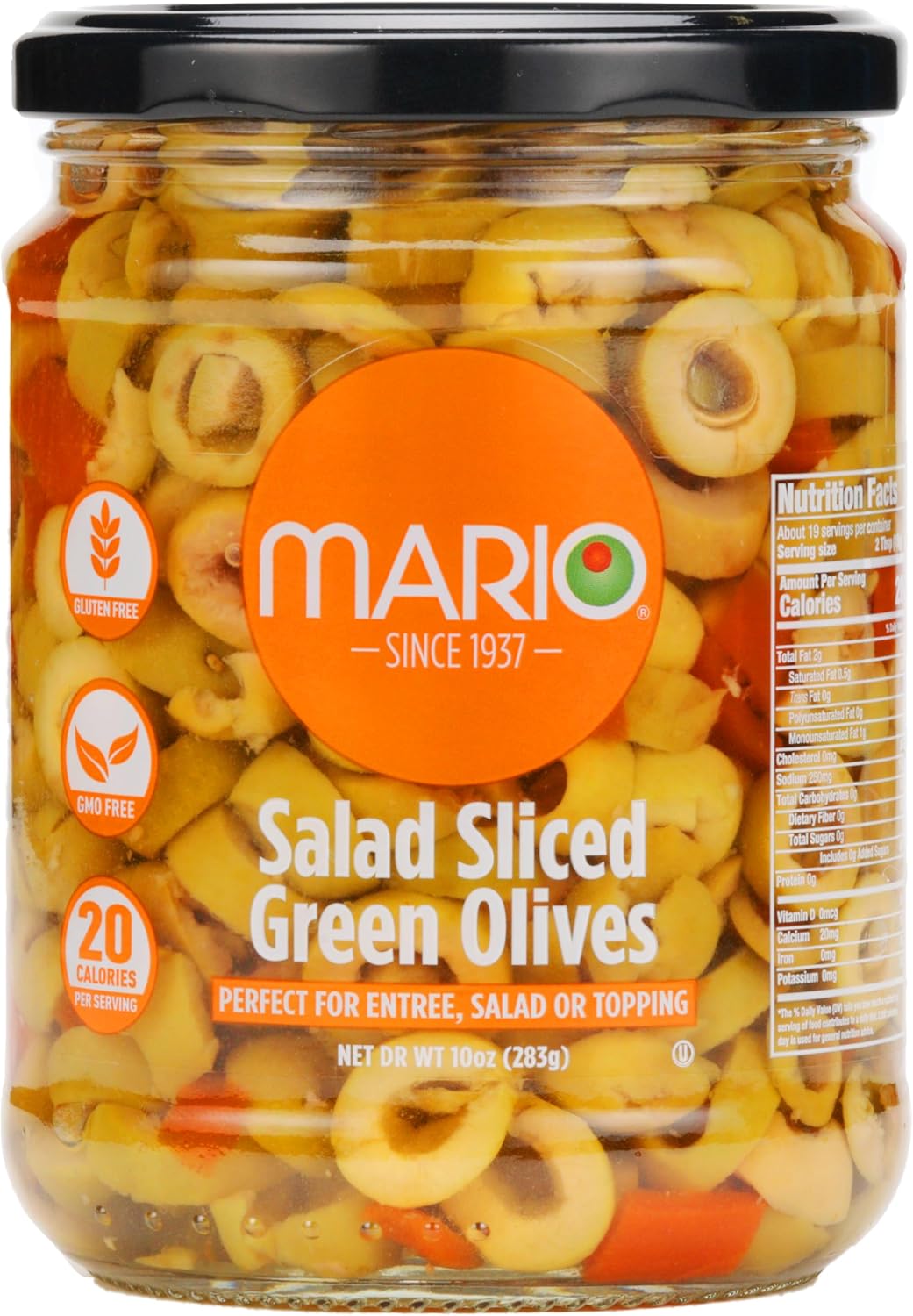 Mario Camacho Foods Salad Sliced Spanish Manzanilla Olives, 10 Ounce (Pack of 6)