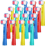 Milos Kids Replacement Heads Compatible with Oral B - Replacement Toothbrush Heads for Teenagers Aged 10-16 Soft Sensitive Replacement Brush Heads 16 Pack