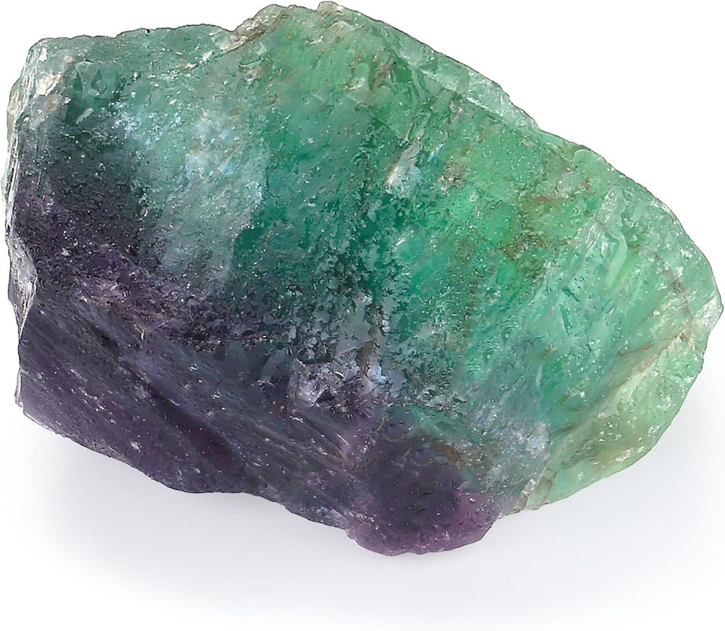YATOJUZI Rainbow Fluorite 1.8-2.2" Natural Raw Stones and Healing Crystals Large Stone Rough Crystal Rocks for Tumbling Cabbing Polishing Fountain Rocks Decoration 1PCS