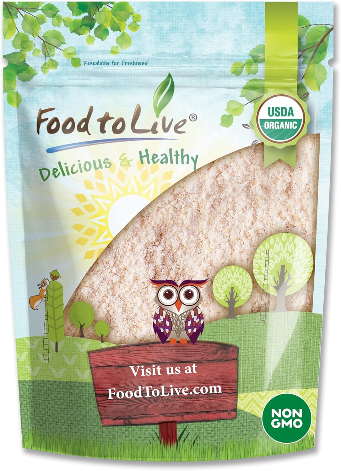 Food to Live Organic Red Lentil Flour, 12 Ounces – Non-GMO, Finely Ground, Pure, Raw, Vegan, Keto, Bulk, Baking Flour for Pizza, Pasta and Lasagna