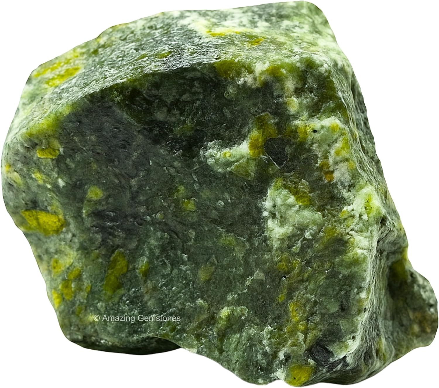 Amazing Gemstone Green Jade Raw Crystals and Healing Stones, Natural Rocks For Tumbling - DIY Raw Stones And Crystals (1 Piece)
