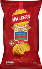 Walkers Crisps Classic Variety Multipack Crisps, 150 g