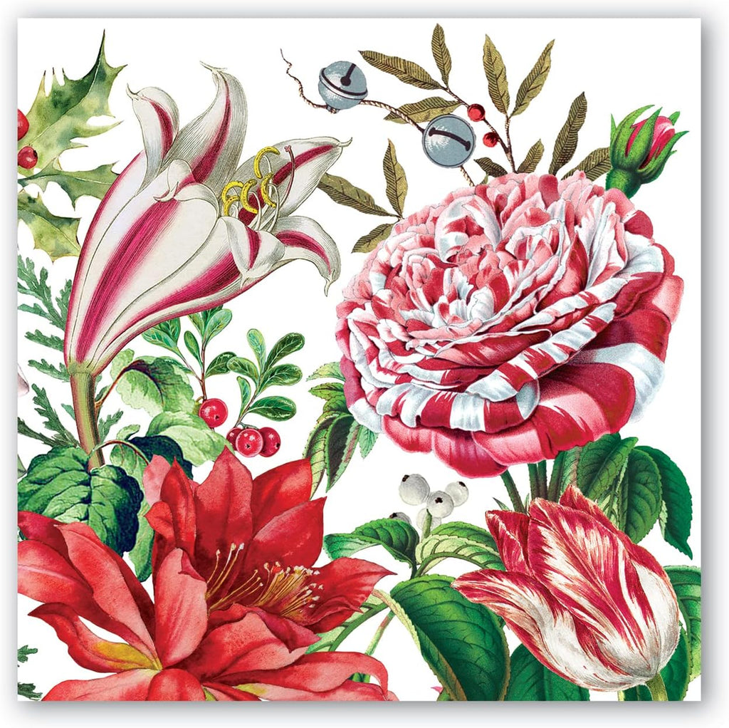 Michel Design Works Luncheon Napkins, Christmas Bouquet
