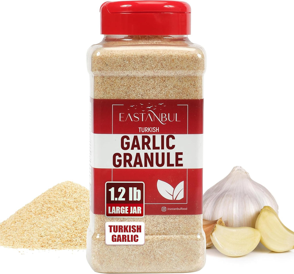 Eastanbul Granulated Garlic, 1.2lb, Premium Turkish Garlic Granules, Perfect Mediterranean Seasoning for Cooking and Grilling, Dried Flakes, Natural, Vegan, Non-GMO
