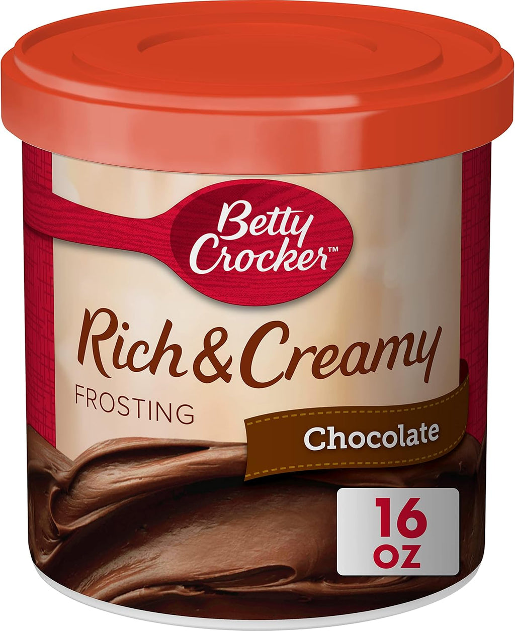 Betty Crocker Rich and Creamy Chocolate Frosting, Gluten Free, 16 oz
