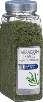 McCormick Culinary Dried Tarragon Leaves, 3.5 oz - One 3.5 Ounce Container of Tarragon Herb, Perfect in Sauces, Salads, Dressings, Meat Marinades and Stews