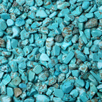 LAIDANLA Turquoise 1lb Crystal Polished Tumbled Stones Irregular Shaped Crystal Chips Bulk Natural Gemstone Aquarium Gravel Rocks Vase Filler Fish Tank Gravel Home Decoration