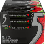 Wrigley 5 Prism Electric Watermelon Gum, 10ct x 15pcs, (Imported from Canada)
