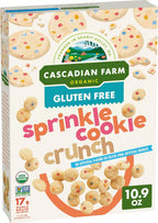Cascadian Farm Organic Sprinkle Cookie Crunch Cereal, Gluten Free, Whole Grain, 10.9 oz