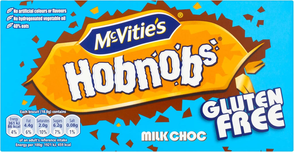 McVities Gluten Free Milk Chocolate Hobnobs Biscuits