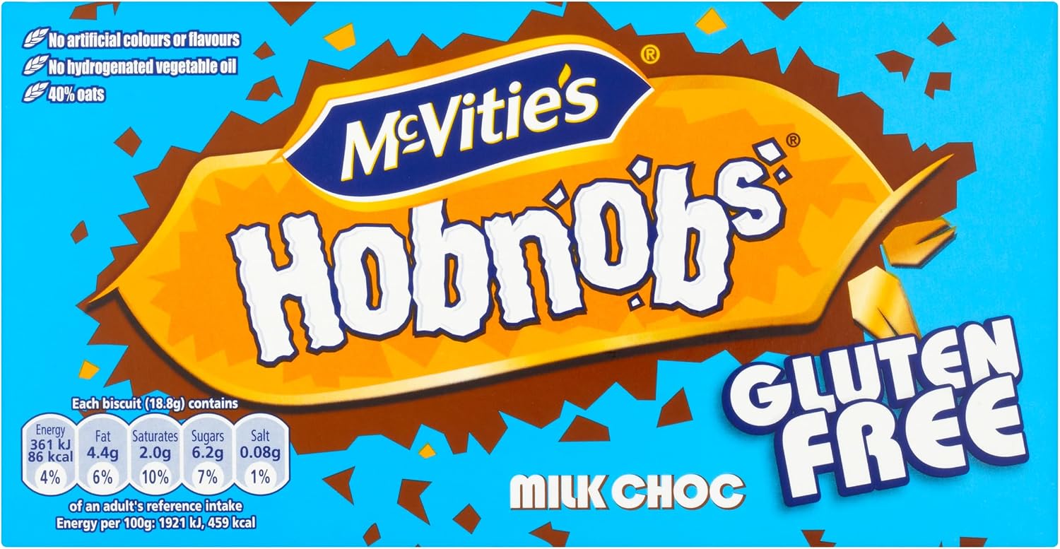 McVities Gluten Free Milk Chocolate Hobnobs Biscuits